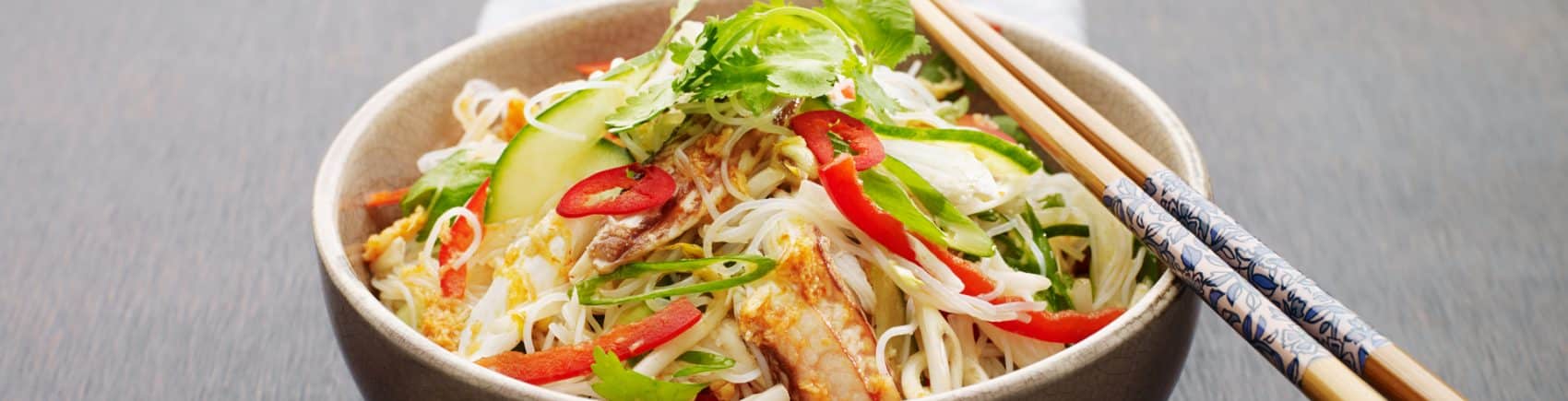 Healthy crab salad with noodles - The Life! Program